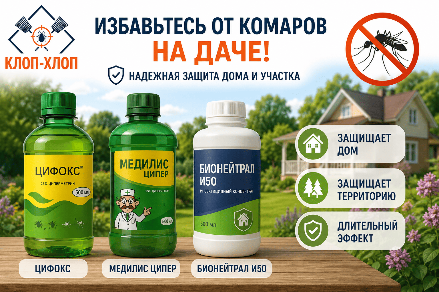 Химические методы борьбы с комарами